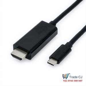 USB-C HDMI cable, 4K UHD, 1.8 m, Black