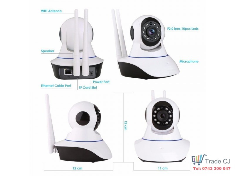 Wireless wifi ip camera 720p wi-fi cctv home security camera surveillance P2P Night Vision Onvif