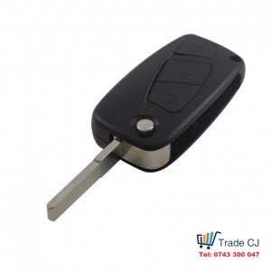 Flip Remote Car Key Shell Cover for Fiat Punto Ducato Stilo Panda 3 Butoane