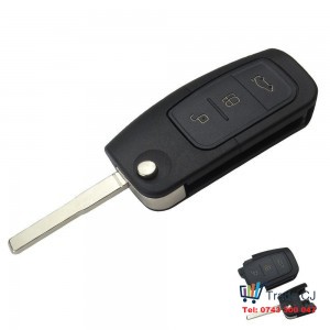 Flip Remote Car Key Shell Cover for Ford Focus Mondeo Fiesta Galaxy S C Max 3 Buttons