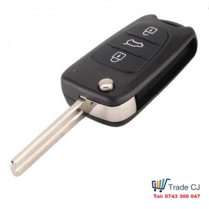 Flip Remote Car Key Shell Cover for Kia Hyundai 3 Buttons