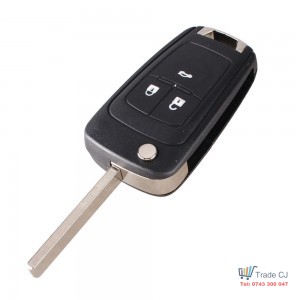 Flip Remote Car Key Shell Cover for Opel Vauxhall 3 Buttons