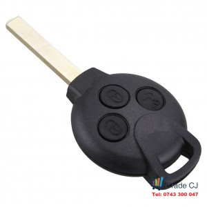 Remote Car Key Shell Cover for Mercedes Smart Fortwo 2008+ 3 Buttons