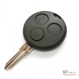 Remote Car Key Shell Cover for Mercedes Smart Fortwo 450 3 Buttons