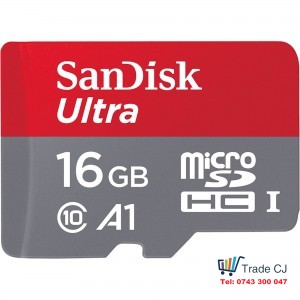 Original memory card SanDisk Ultra micro sd 16GB 98mb/s flash class 10 A1 HC