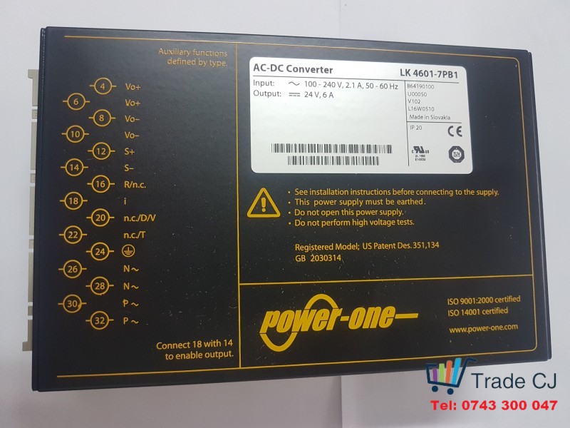 Power-one K4601 AC-DC Converter 150 Watt with PFC
