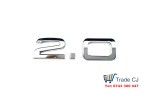 2.0 Silver ABS Emblem For Trunk