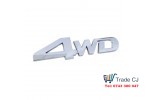 4WD Silver ABS Emblem for Trunk