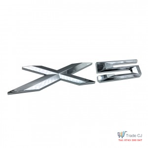 Bmw X5 Silver ABS Emblem for Trunk