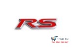 Chrome Audi RS for Wing or Trunk Emblem