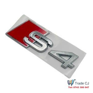 Chrome Audi S4 for Wing or Trunk Emblem