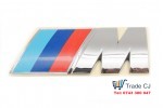 Chrome BMW Mpower Grille Emblem