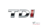 Chrome TDI Emblem with Red I