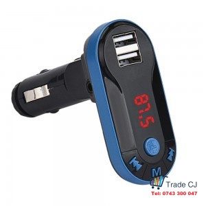 FM Bluetooth Handsfree Car Kit with double charging USB and AUX