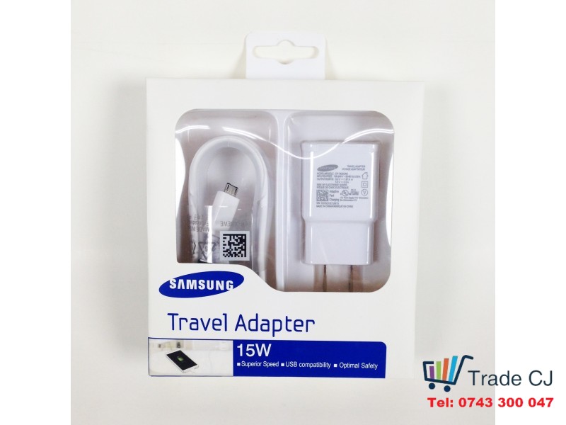 Original Fast Charge travel charger Samsung USB 5V 2.0A 9V 1.67A