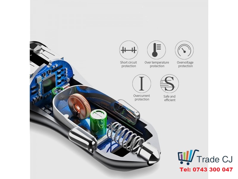Universal Car Charger lighter 12v 24v USB 2.4 Amps