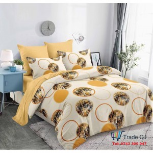 Double Bed Linen Set – 6 Pieces, Finet Fabric, Fitted Sheet 230x250cm, Deluxe Print