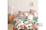Double Bed Linen Set – 6 Pieces, Finet Fabric, Fitted Sheet 230x250cm, Lino Circle Design