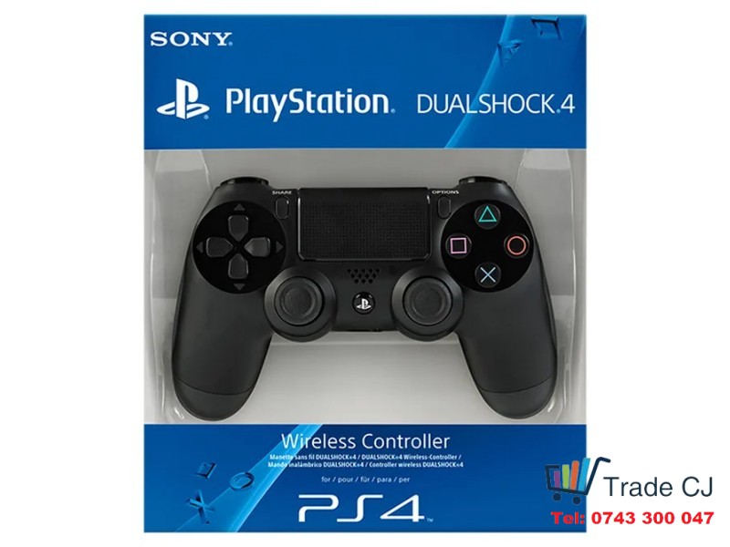 Black Wireless PS4 Controller / Joystick Compatible with PS4 and PS5