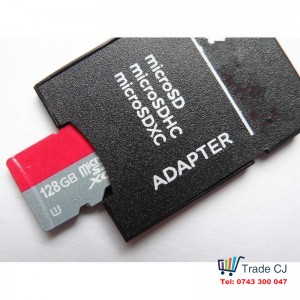 Micro SD Card XC 128GB Class 10 U1+ SD Adapter