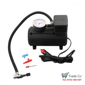 Mini pump air compressor with manual manometer 300PSI socket 12V