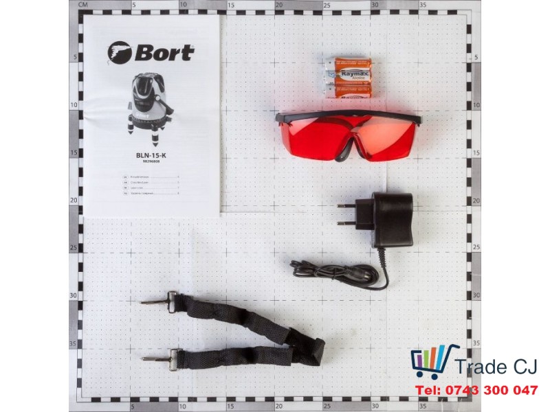 Laser level Bort BLN-15-K 15m + Level 150cm max Tripod