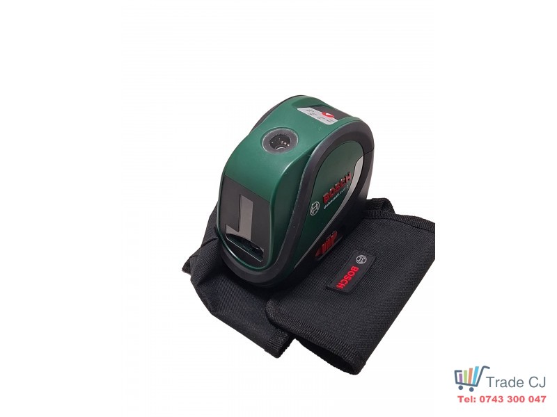 Laser Line Level Bosch Universal Level 2, with Batteries, 2 Red Lines, Used