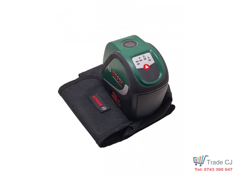 Laser Line Level Bosch Universal Level 2, with Batteries, 2 Red Lines, Used