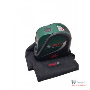 Laser Line Level Bosch Universal Level 2, with Batteries, 2 Red Lines, Used