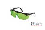 Glasses for enhancing the visibility of the green laser beam