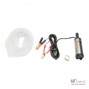 Electric submersible hose pump 12V diesel water oil liquid, flow 12 liters