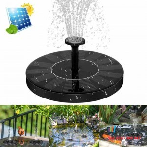 Round Floating Solar Artesian Fountain Pump 13cm