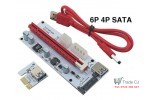 Riser Card PCI Express E 1X la 16X + USB 3.0 60cm