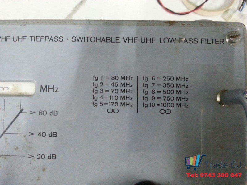 Rohde & Schwarz VHF-UHF Low Pass Filter BN49130