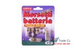 Set of 2 zinc-plated car battery terminals, adjustable with screws