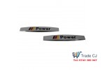 Set of 2 pcs Power Chrome Emblem for Wing