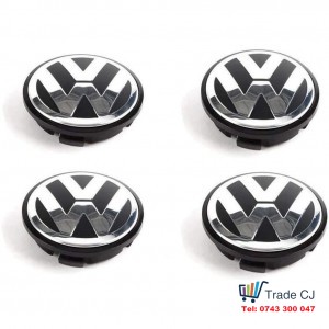 Set of 4 original VW Volkswagen alloy wheel covers