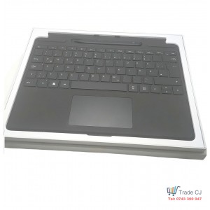 Original Microsoft Surface Pro 8 9 X Tablet Keyboard with Pen2 included, DE, Black Alcantara