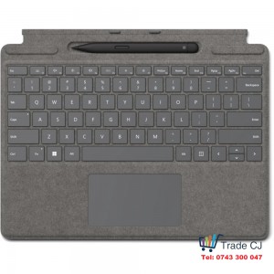 Original Microsoft Surface Pro 8 9 X Tablet Keyboard with Pen2 included, Gray Alcantara