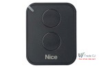 Nice FLO2RE Gate and Garage Door Automation Remote, 2 Channels, 433.92 MHz, Black