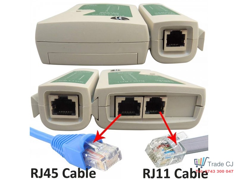 LAN network cable tester RJ45, RJ11, N21CL, Cat5, Ethernet, Line