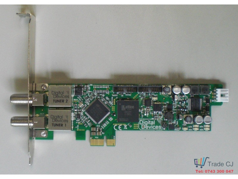 Twin Tuner Digital Devices Cine S2 V6, PCIe, Dual DVB-S2, Low-Profile